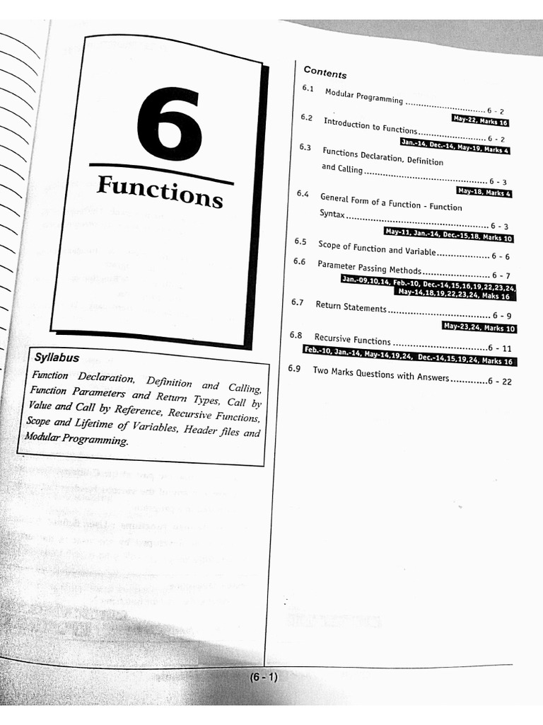 C Program Unit 3 Notes | PDF