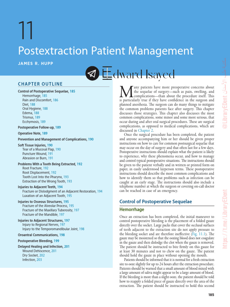 Postextraction Patient Care Guide | PDF | Analgesic | Oxycodone