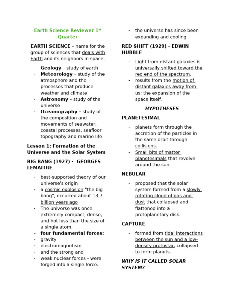 Earth Science Overview and Concepts | PDF | Volcano | Weathering