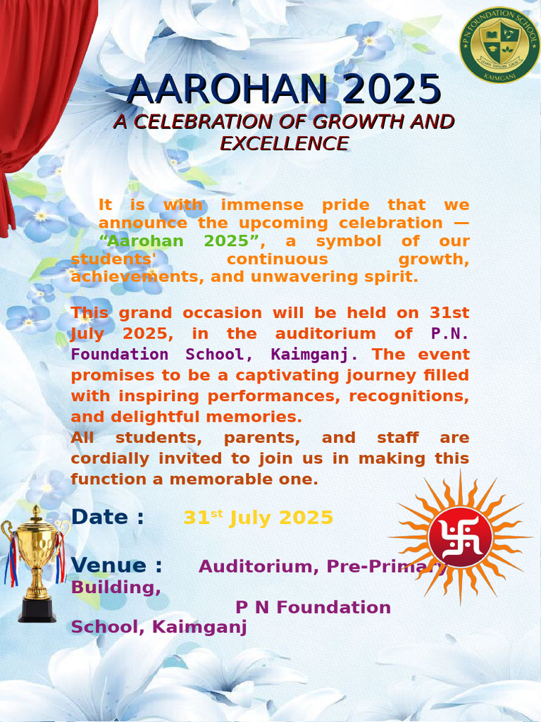 Aarohan 2025: Celebration of Excellence | PDF