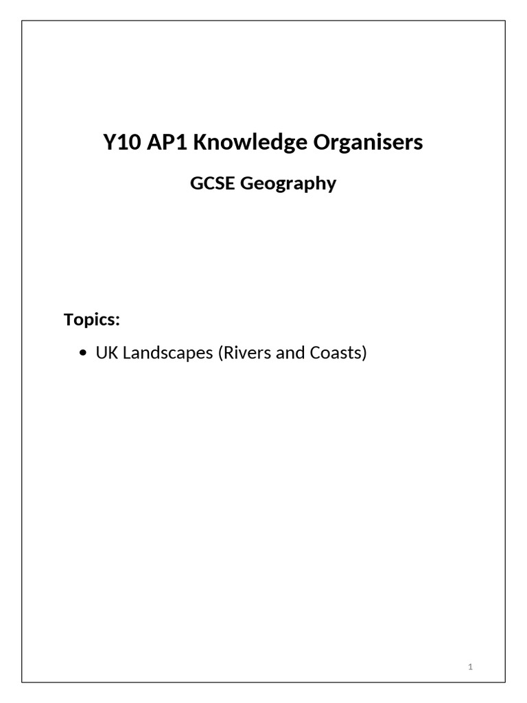 UK Geography: Landscapes & Rivers Guide | PDF | Erosion | River