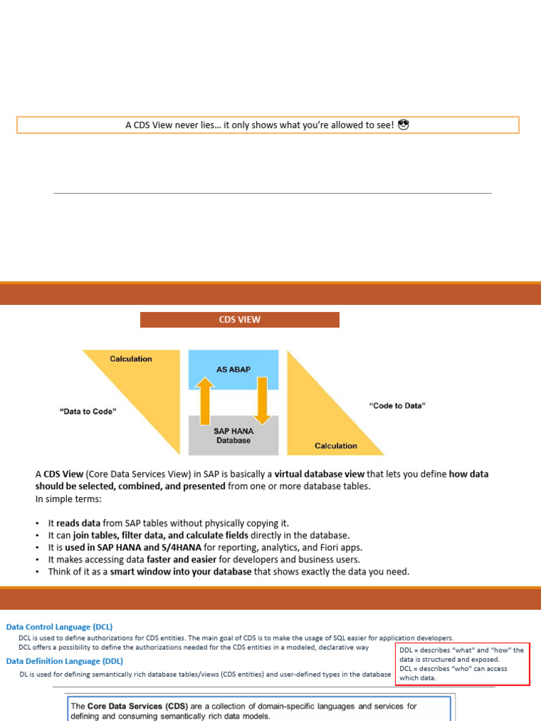Understanding CDS Views in SAP | PDF