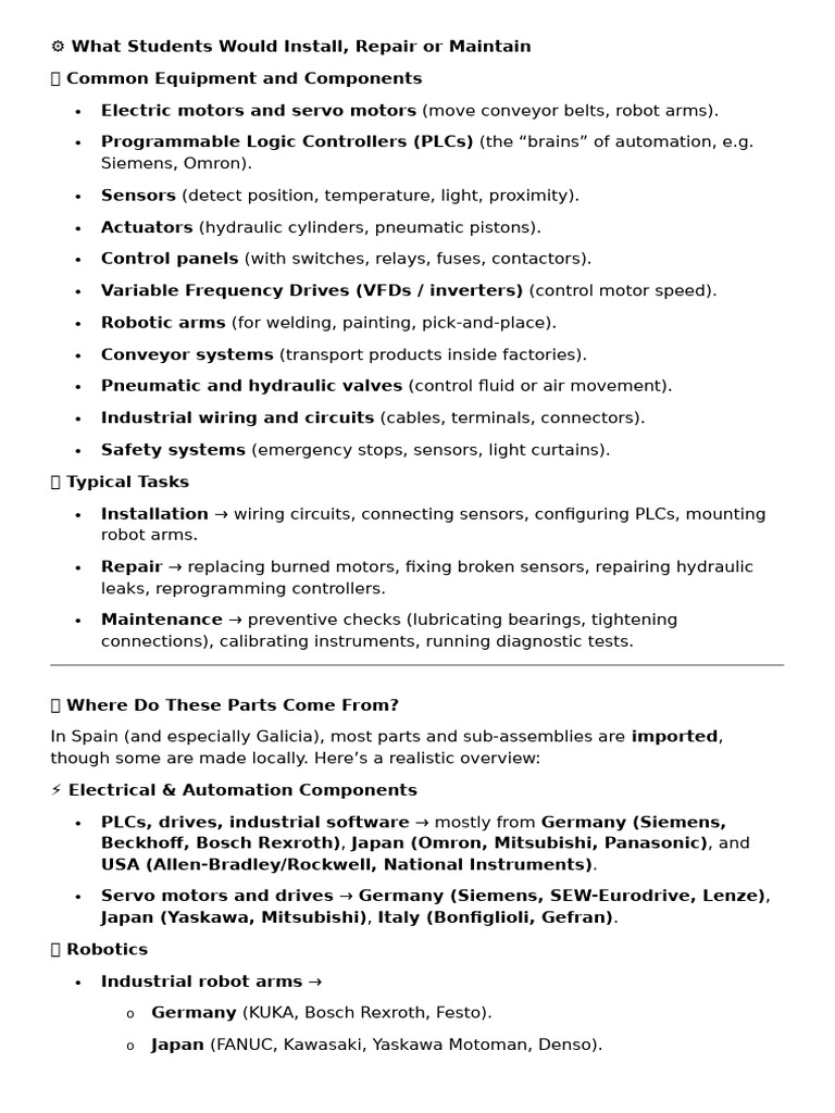 Automation & Robotics Technician Guide | PDF | Programmable Logic ...