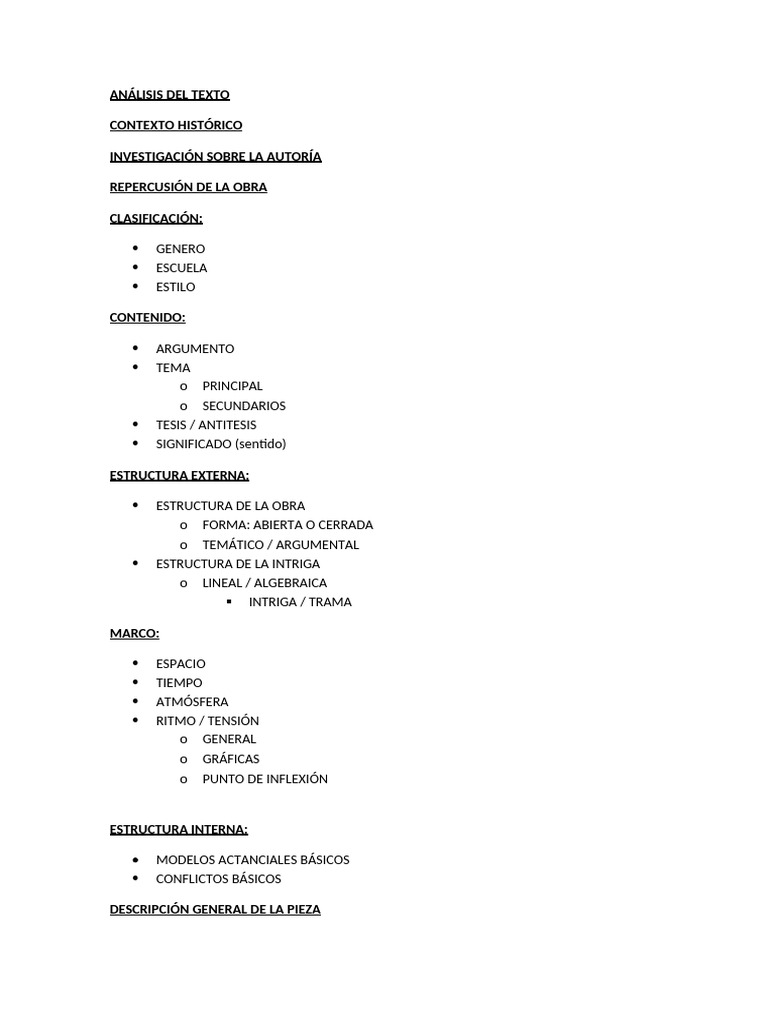 Análisis Completo de Obras Teatrales | PDF | Monólogo | Teatro