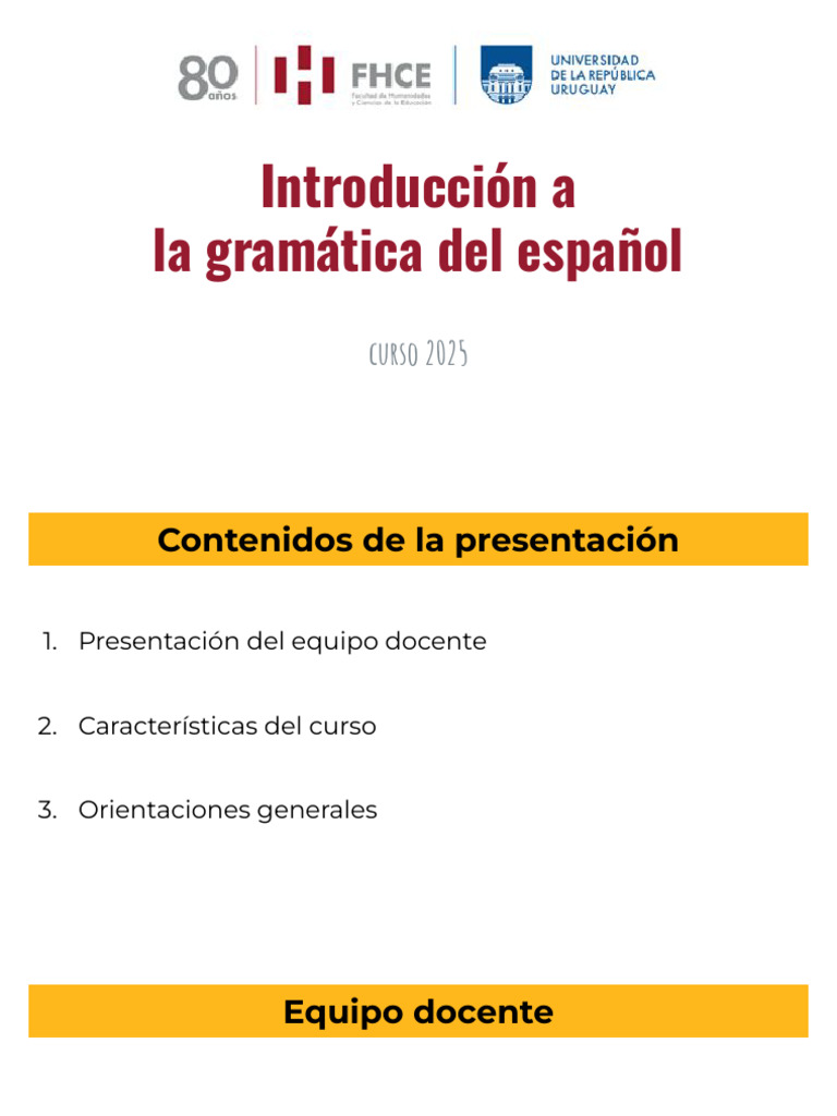 Curso de Gramática del Español 2025 | PDF | Palabra | Verbo