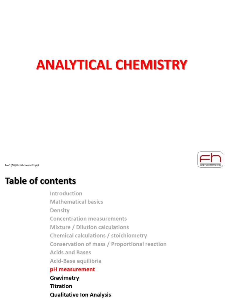 pH Measurement Techniques in Chemistry | PDF | Ph | Chemical Compounds
