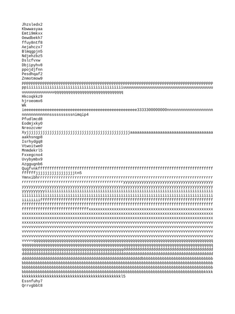 Random Character String Generator | PDF