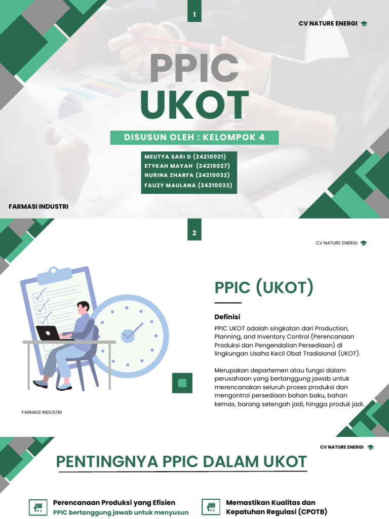 Pentingnya PPIC dalam UKOT Farmasi | PDF