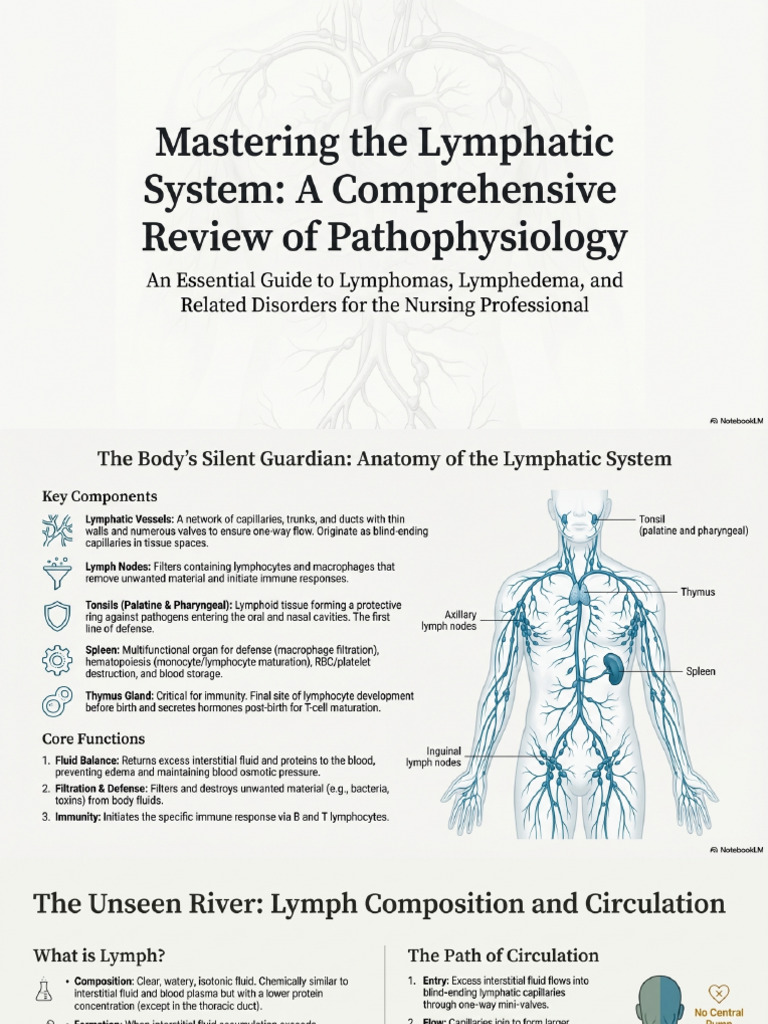 Lymphatic Disorders Pathology Review | PDF