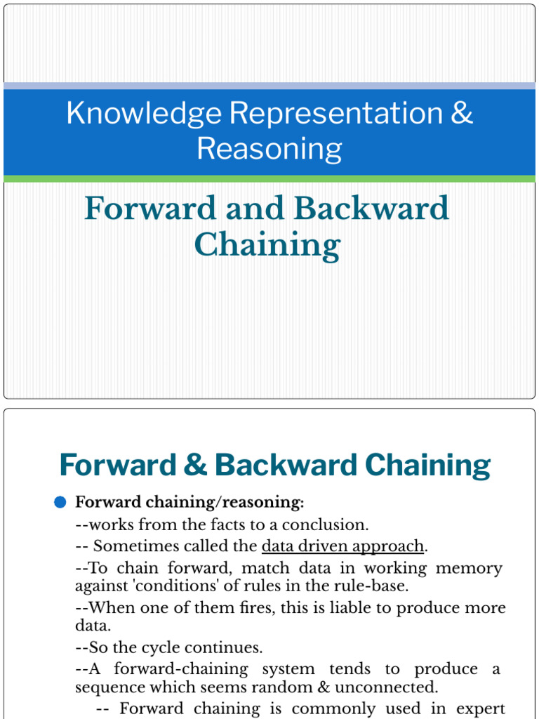 Forward vs Backward Chaining Explained | PDF