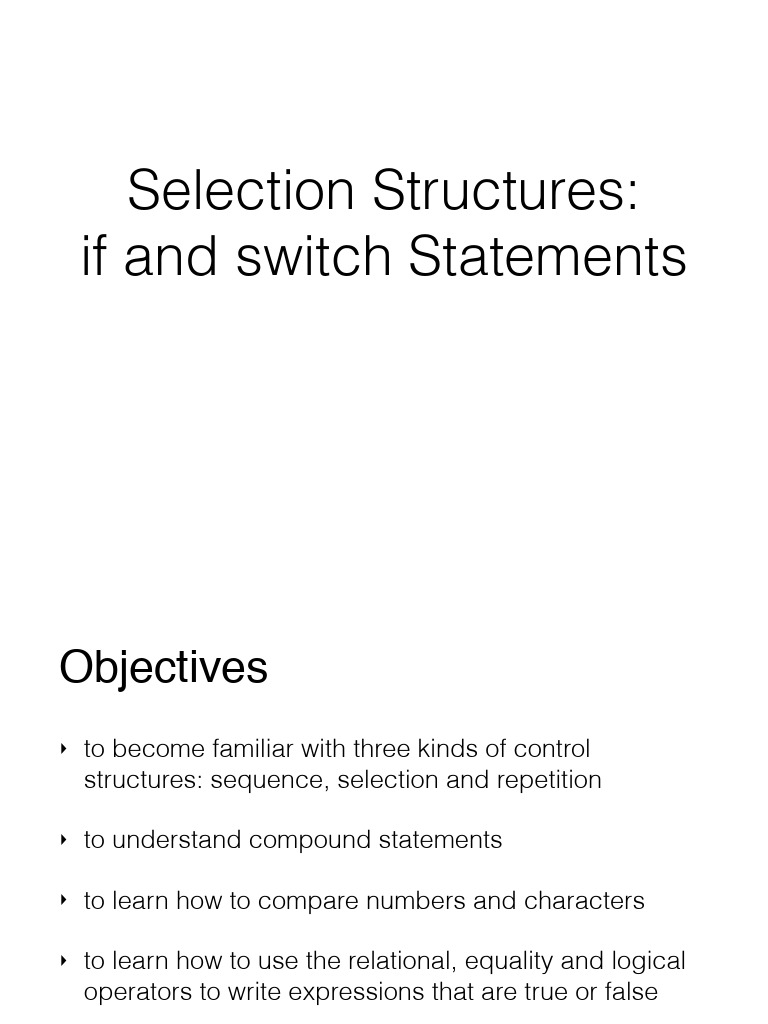 Mastering Control Structures in C | PDF | Control Flow | Boolean Data Type