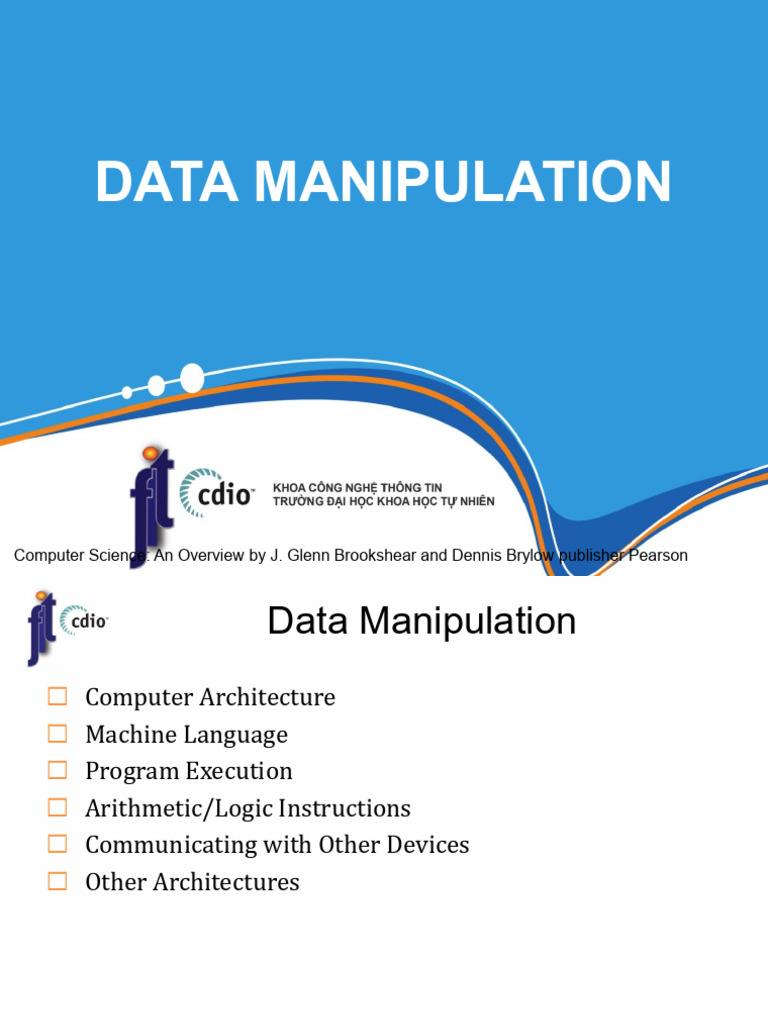 Data Manipulation in Computer Architecture | PDF | Central Processing ...