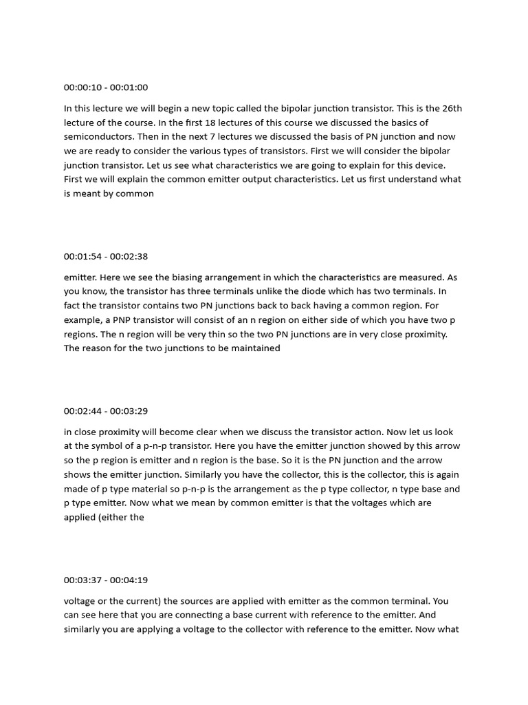 Bipolar Junction Transistor Basics | PDF | Bipolar Junction Transistor ...