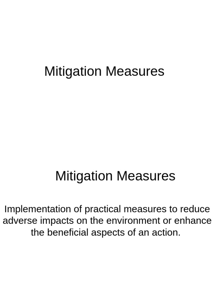Effective Environmental Mitigation Strategies | PDF
