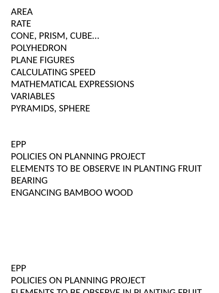 Comprehensive Guide to Geometry and Projects | PDF