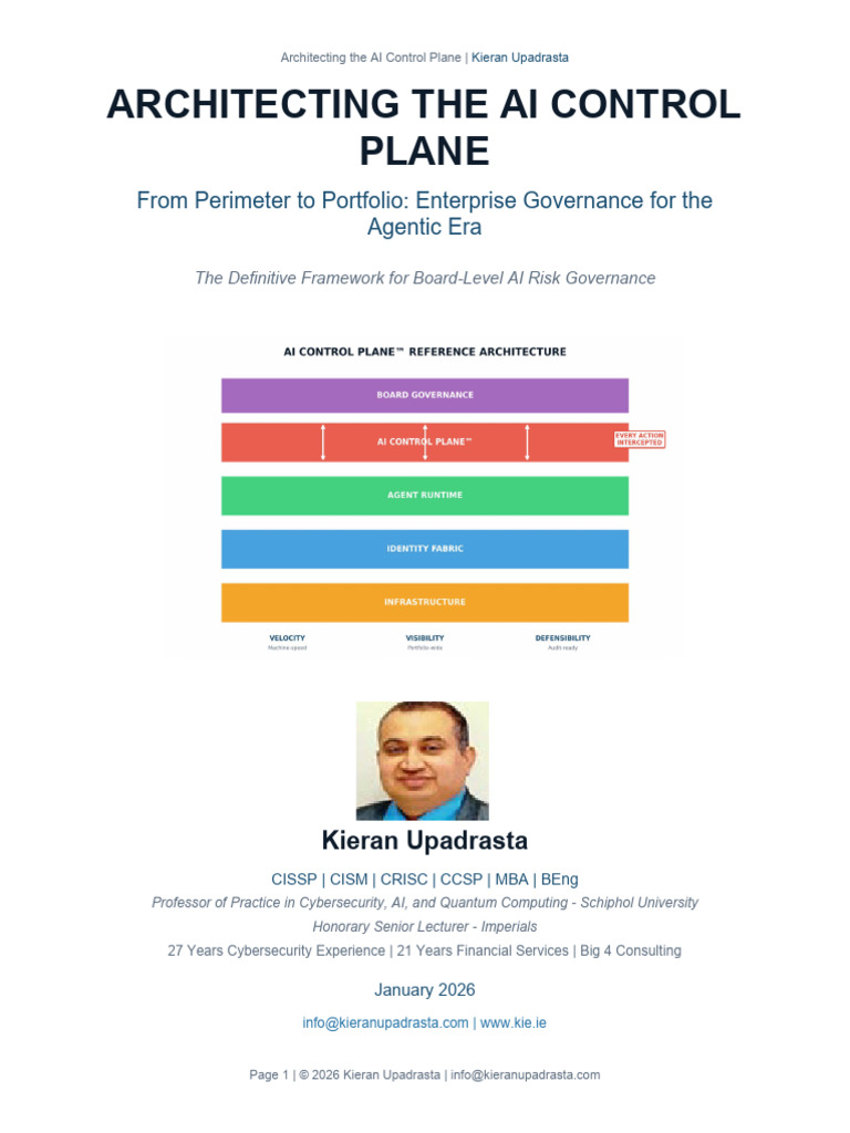 Architecting The Ai Control Plane | PDF | Mergers And Acquisitions ...