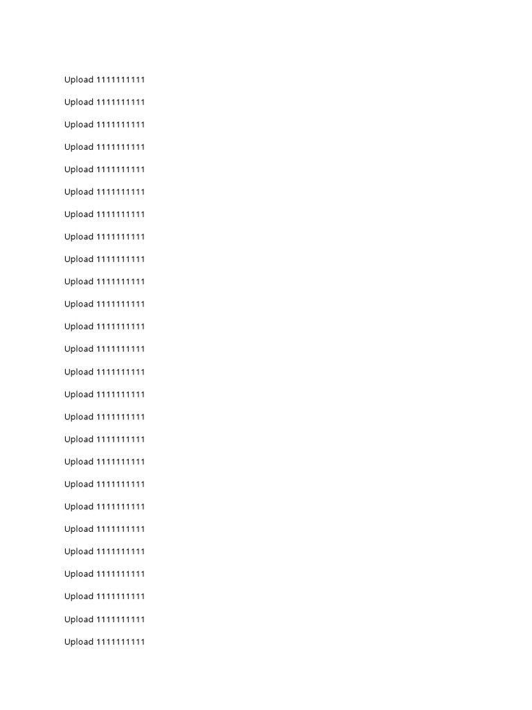 Upload Process for 1111111111 Files | PDF