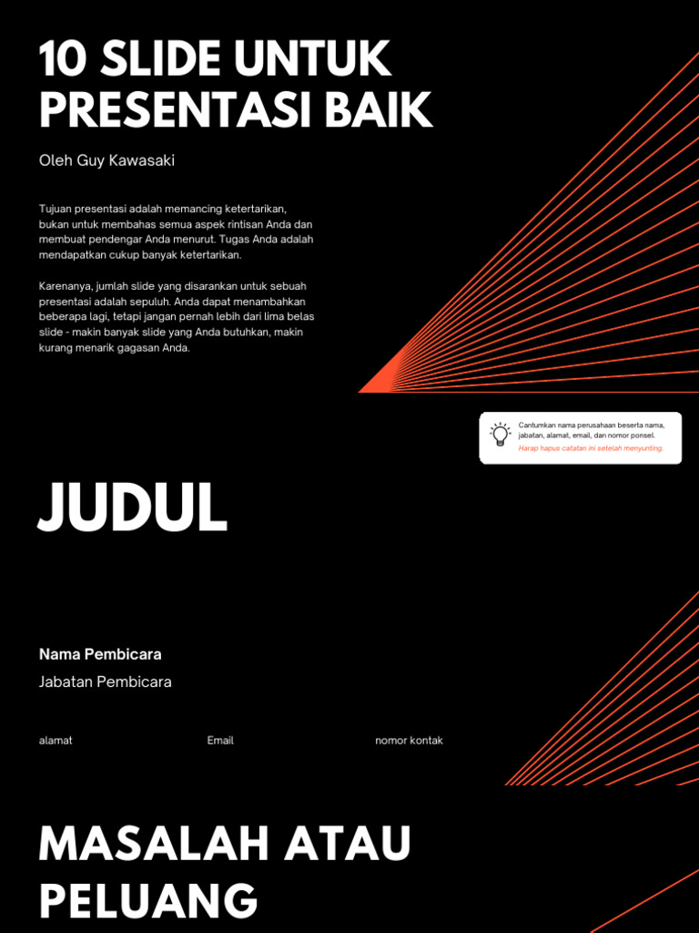 10 Tips Presentasi Menarik dan Efektif | PDF