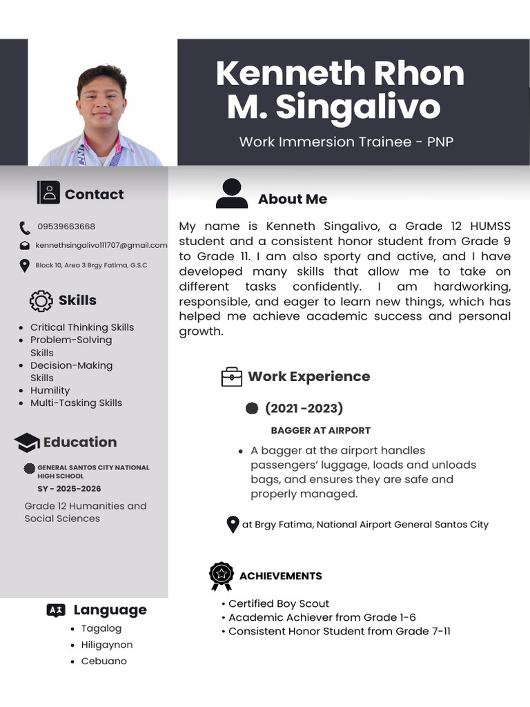 Kenneth Singalivo Resume | PDF