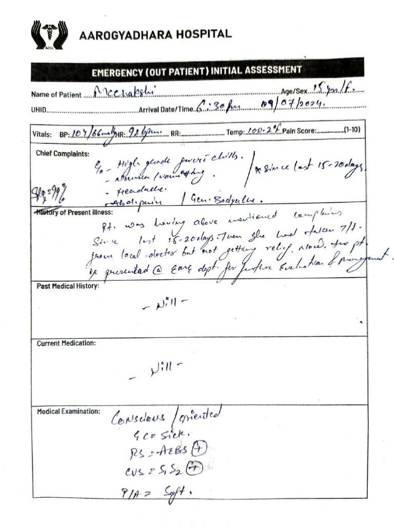 Clinic Note | PDF