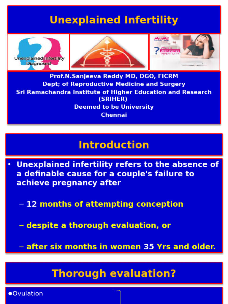 Understanding Unexplained Infertility | PDF | Infertility | In Vitro ...