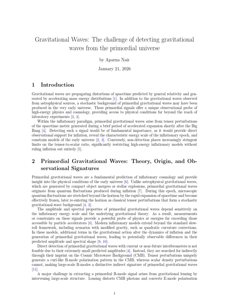 Detecting Primordial Gravitational Waves | PDF | Cosmic Microwave ...