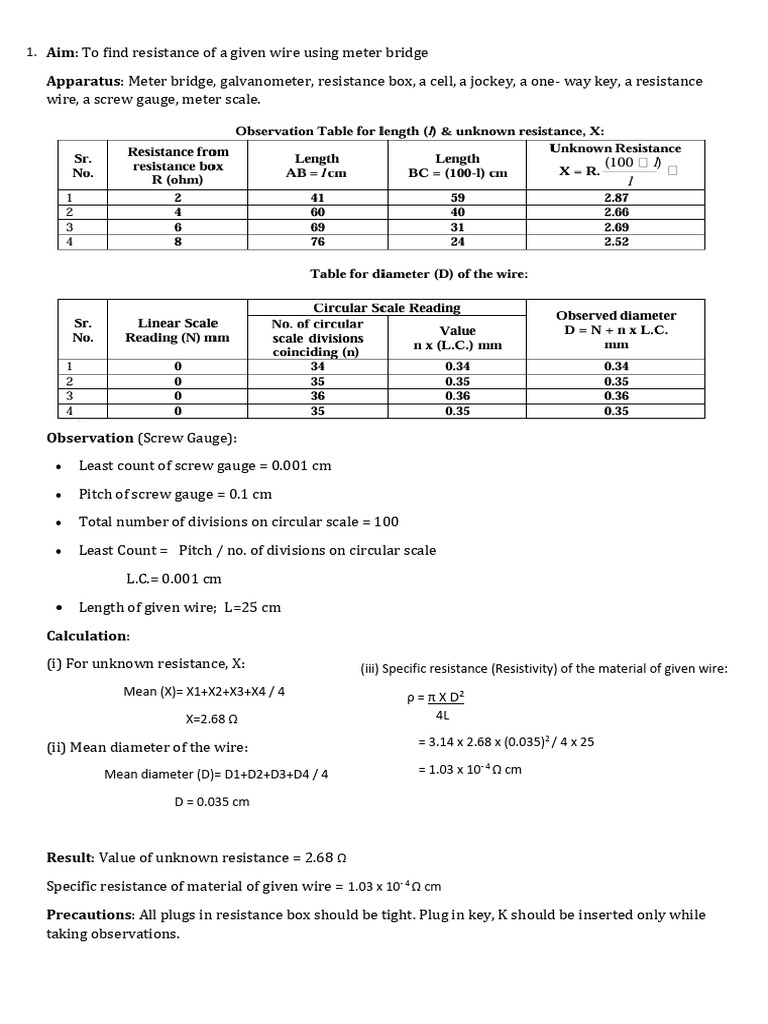 Resistance and Deviation Experiments | PDF