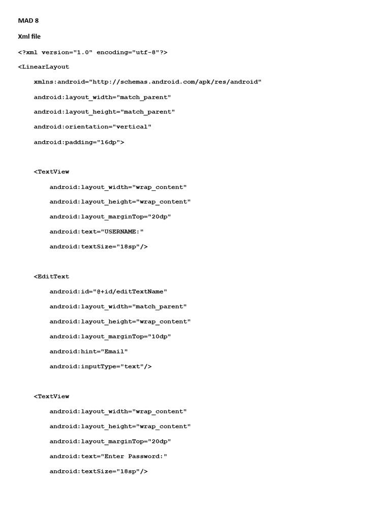 Android Login UI and Logic Example | PDF | Embedded Linux Distributions ...