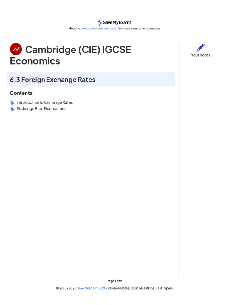 Understanding Foreign Exchange Rates | PDF | Exchange Rate | Currency ...