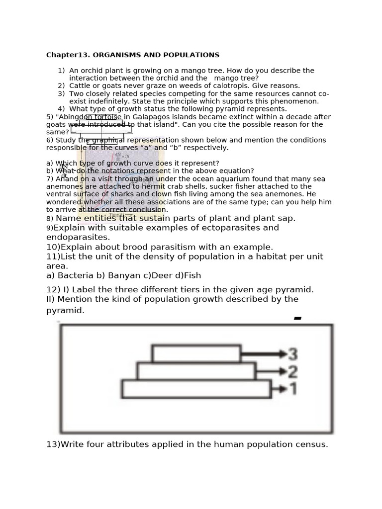 Organisms and Populations Interactions | PDF