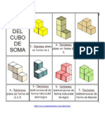 Cubo de Soma: 7 Partes, 36 Figuras y Plano de Un Cubo