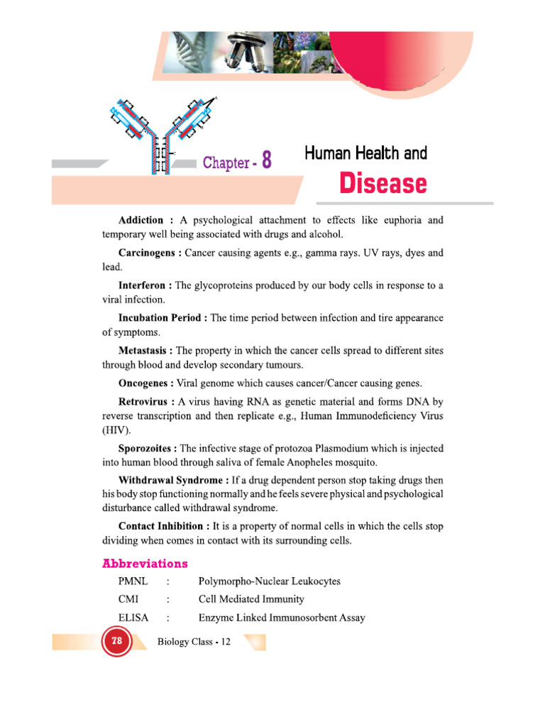 Chapter 8 Human Health and Disease | PDF