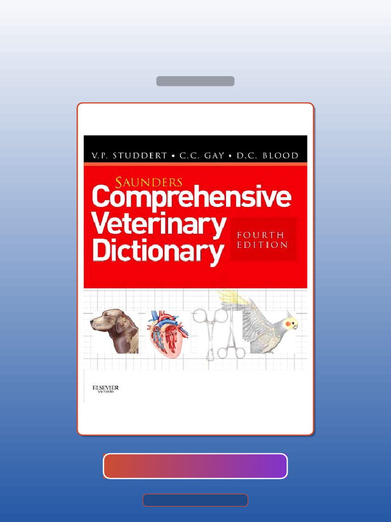 Saunders Comprehensive Veterinary Dictionary 4th Edition E-book ...
