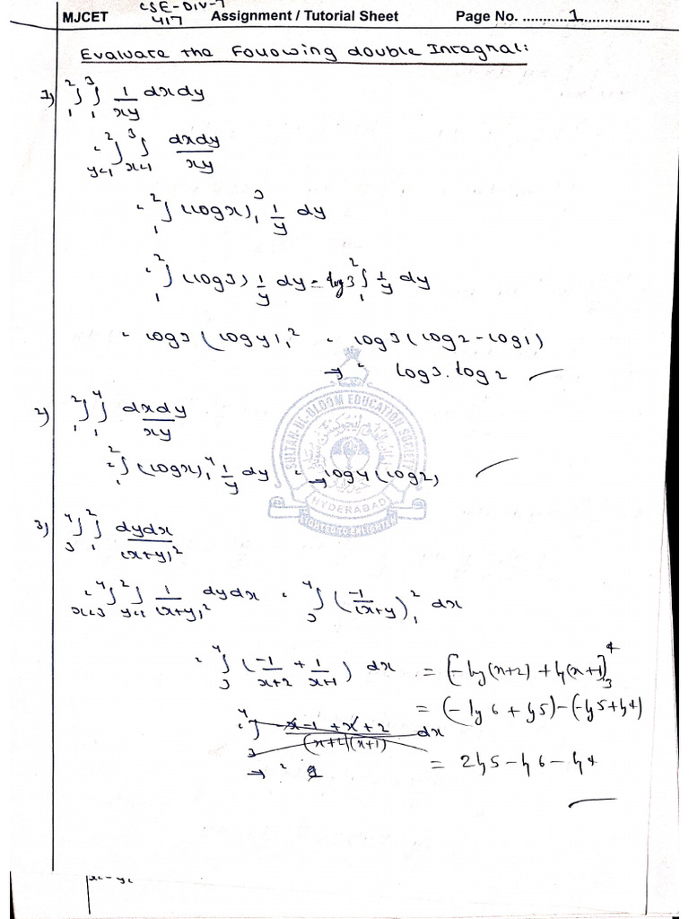 Multivariable Calculus (Integration) | PDF