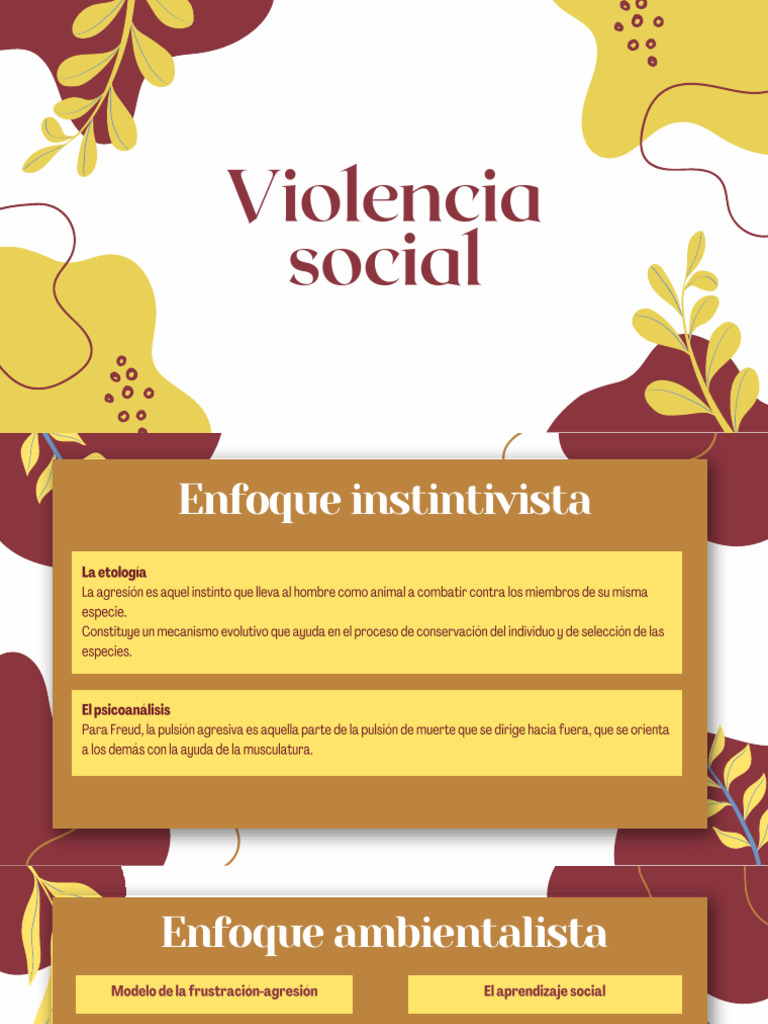 Causas y enfoques de la violencia social | PDF | Violencia | Agresión