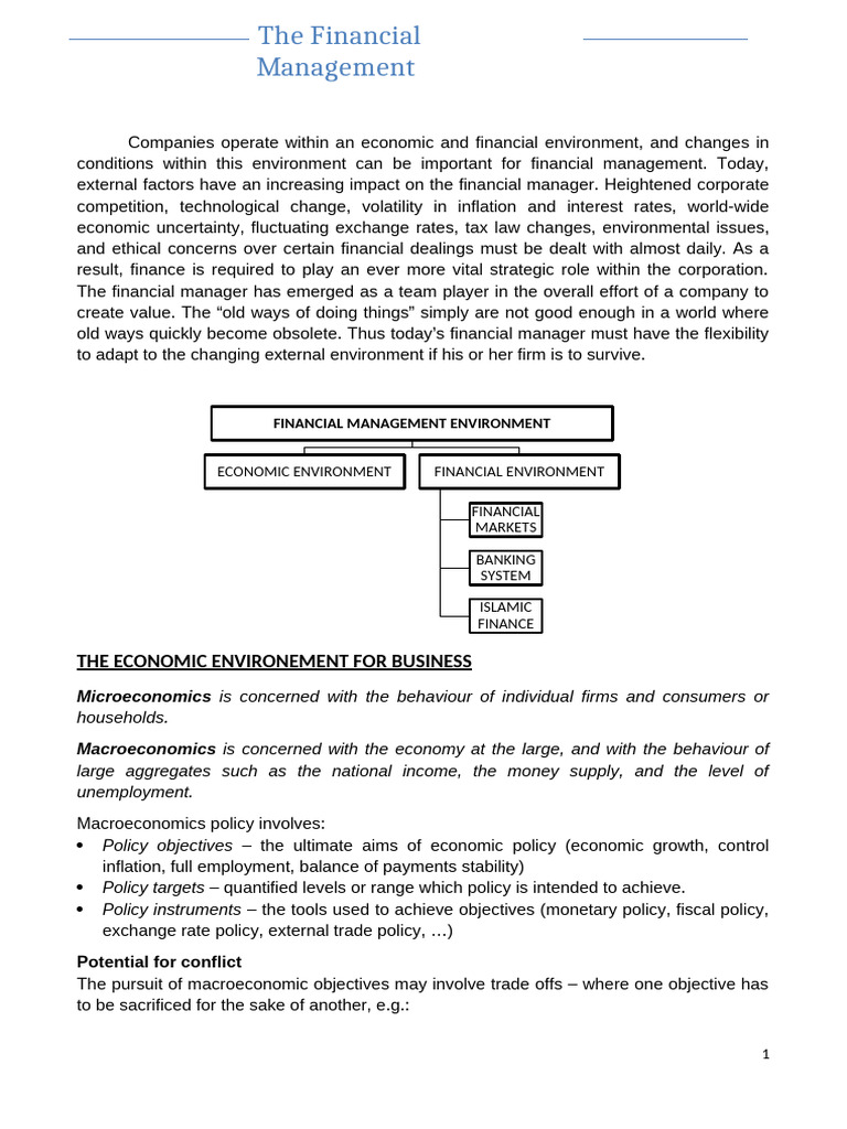 Economic Impact on Financial Management | PDF | Taxes | Exchange Rate
