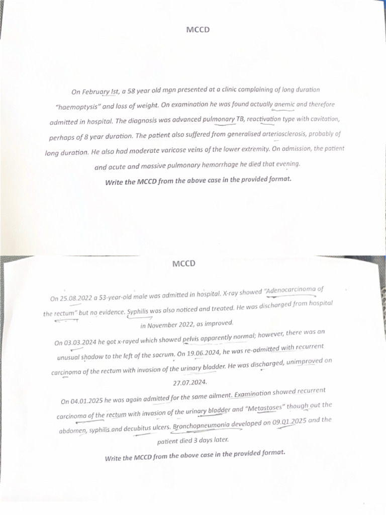 MCCD - FMT (130126) | PDF