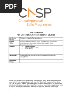 CASP RCT Checklist for Critical Appraisal | PDF | Randomized Controlled ...