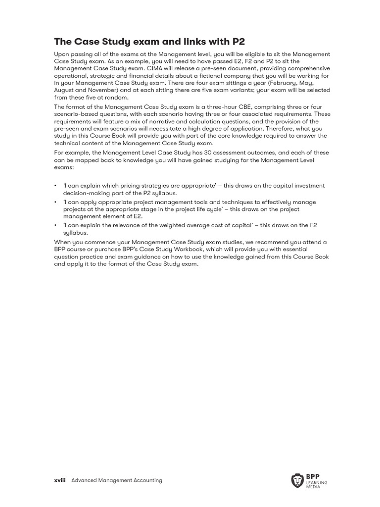 Management Case Study Exam Guide | PDF