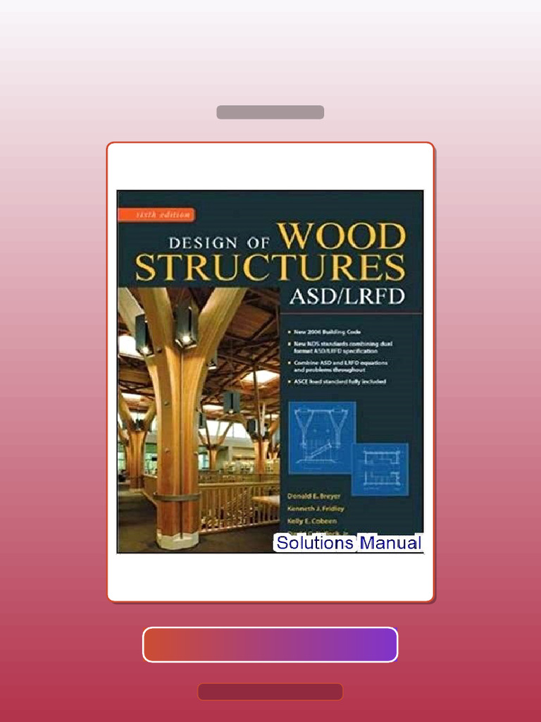Design of Wood Structures ASDLRFD 6th Edition Donald Breyer E-book ...
