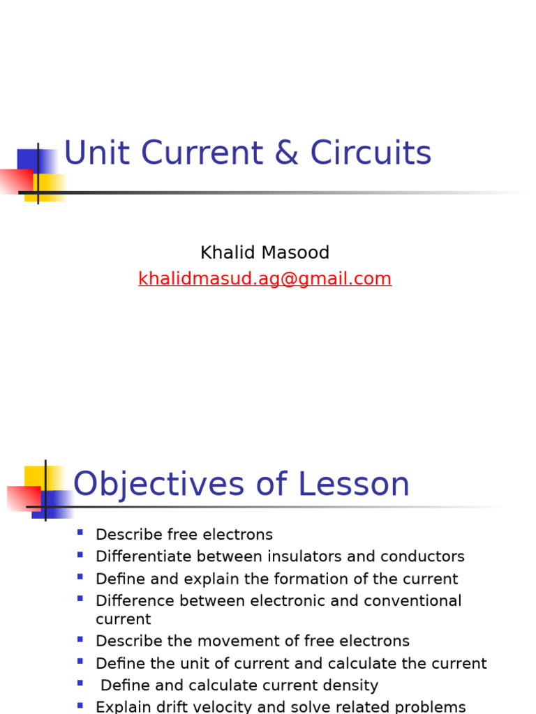 Understanding Current and Circuits | PDF | Electric Current | Direct ...