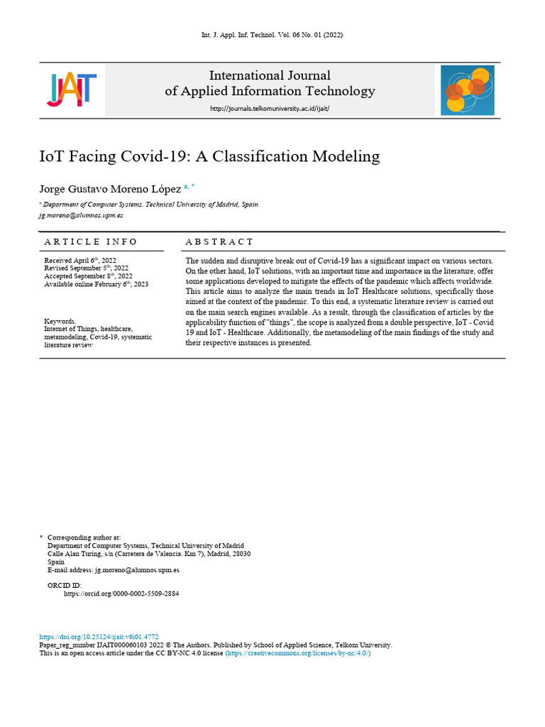IoT Solutions for Covid-19 Healthcare | PDF | Internet Of Things ...