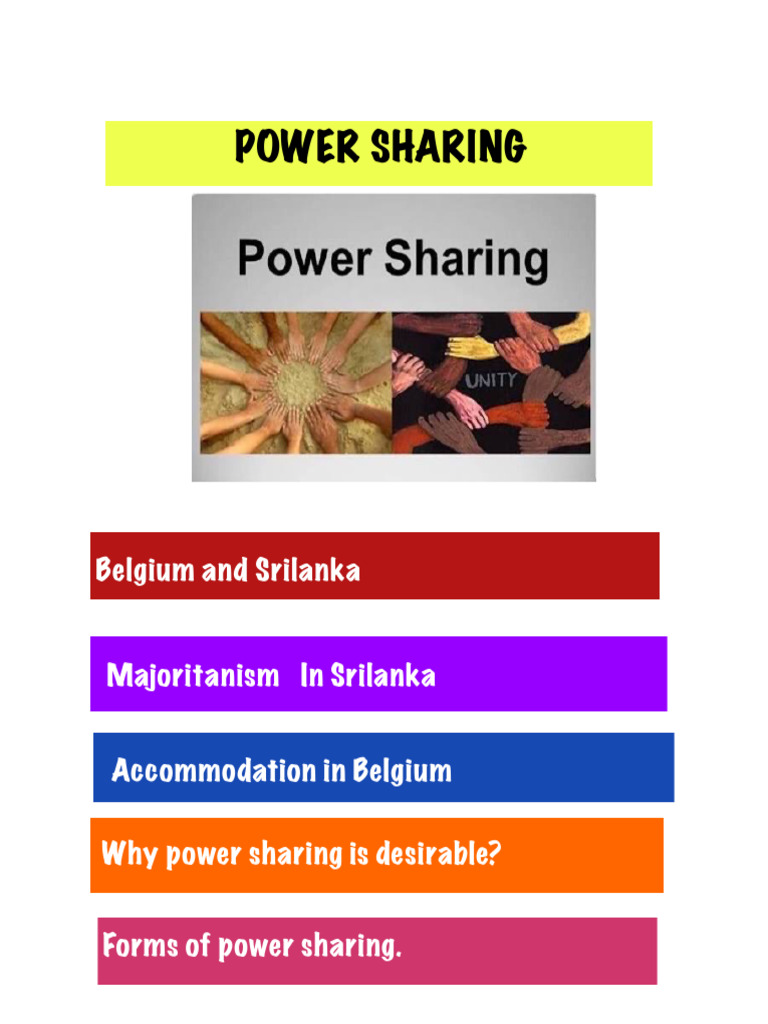 Power Sharing in Belgium and Sri Lanka | PDF