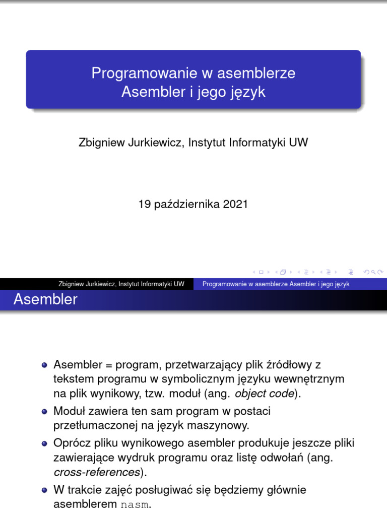 Assembler - UW | PDF