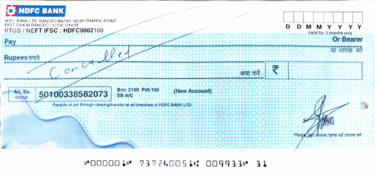 HDFC Bank Account Details and IFSC Code | PDF