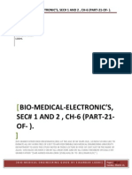 Bio-Medical-Electronic's, Sec# 1 and 2, CH-6 (Part-21-Of - 25 ) .