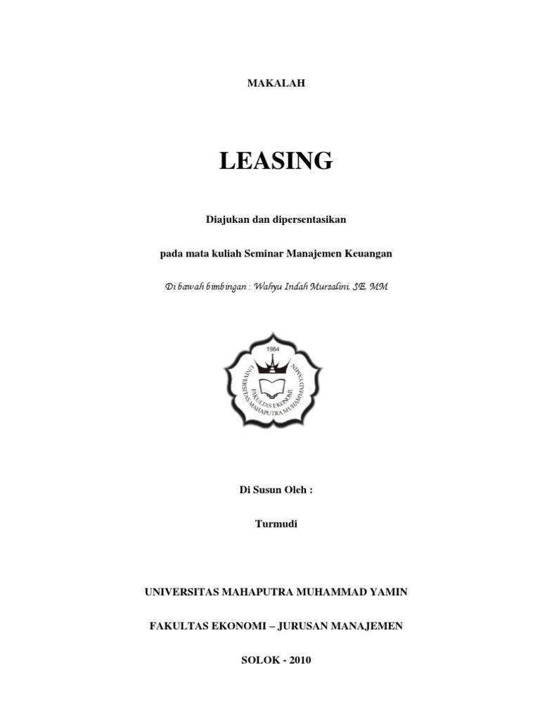 Makalah Leasing