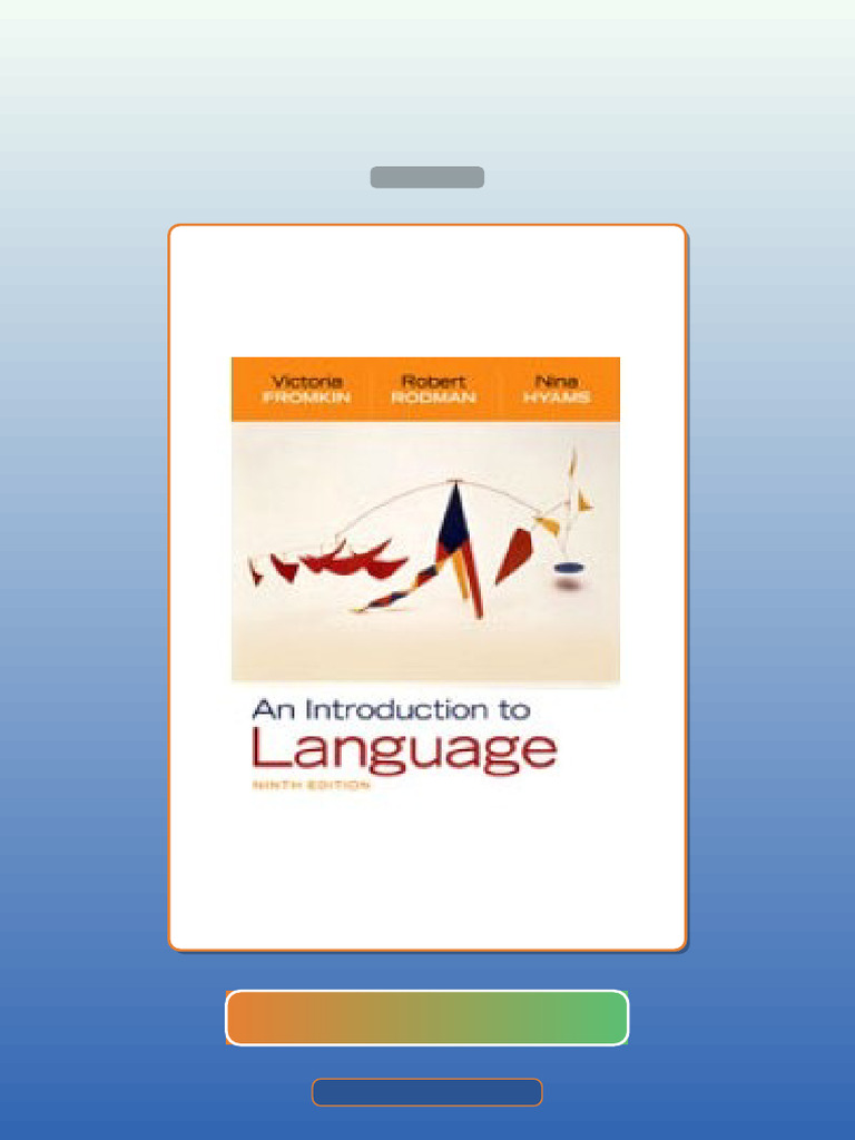 An Introduction to Language 9th Edition E-book Testbank Solutions | PDF ...