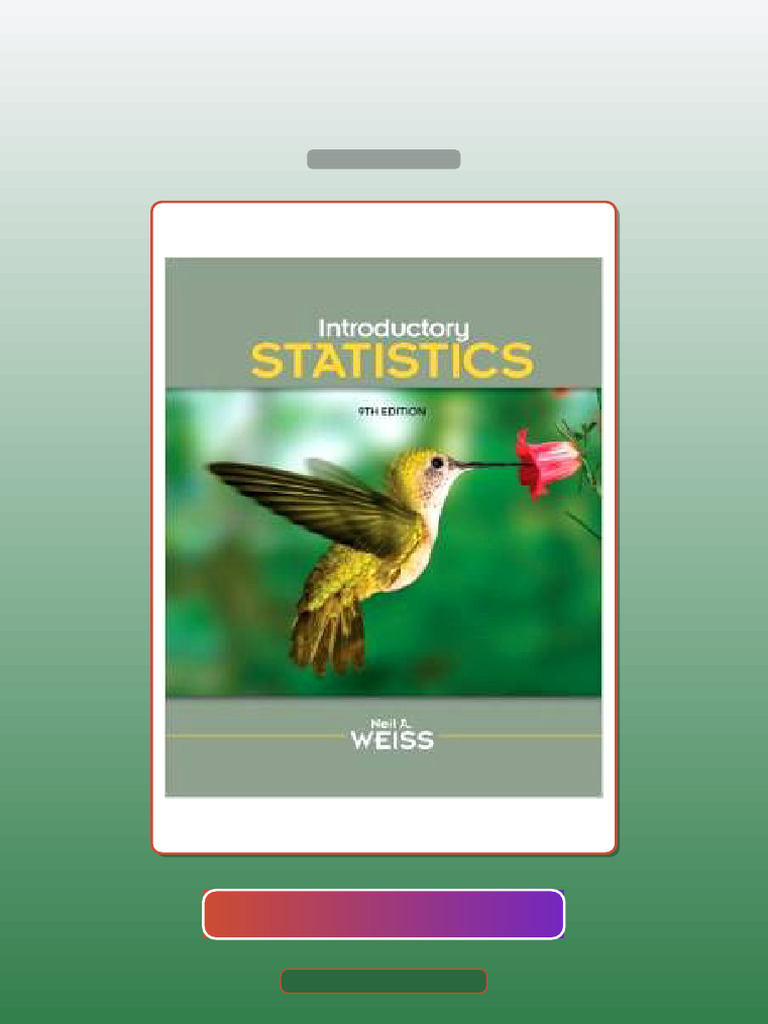 Introductory Statistics 9th Edition Neil Weiss E-book Testbank ...