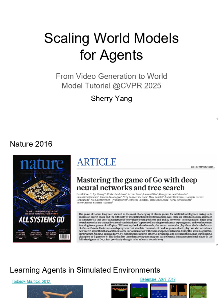 Scaling World Models for AI Agents | PDF | Simulation | Artificial ...